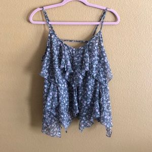 Abercrombie & Fitch Ruffle Tank Top NWOT!